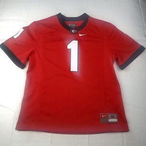 Georgia Bulldogs Nike Football Jersey Youth Medium Red Dri-Fit #1 NCAA